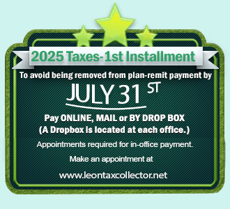 Property Taxes Monthly Announcement