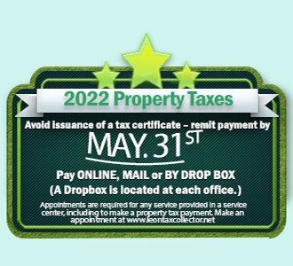 Property Taxes Monthly Announcement