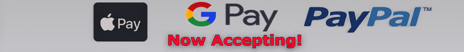 Now Accepting: Apple Pay, Google Pay, and PayPal